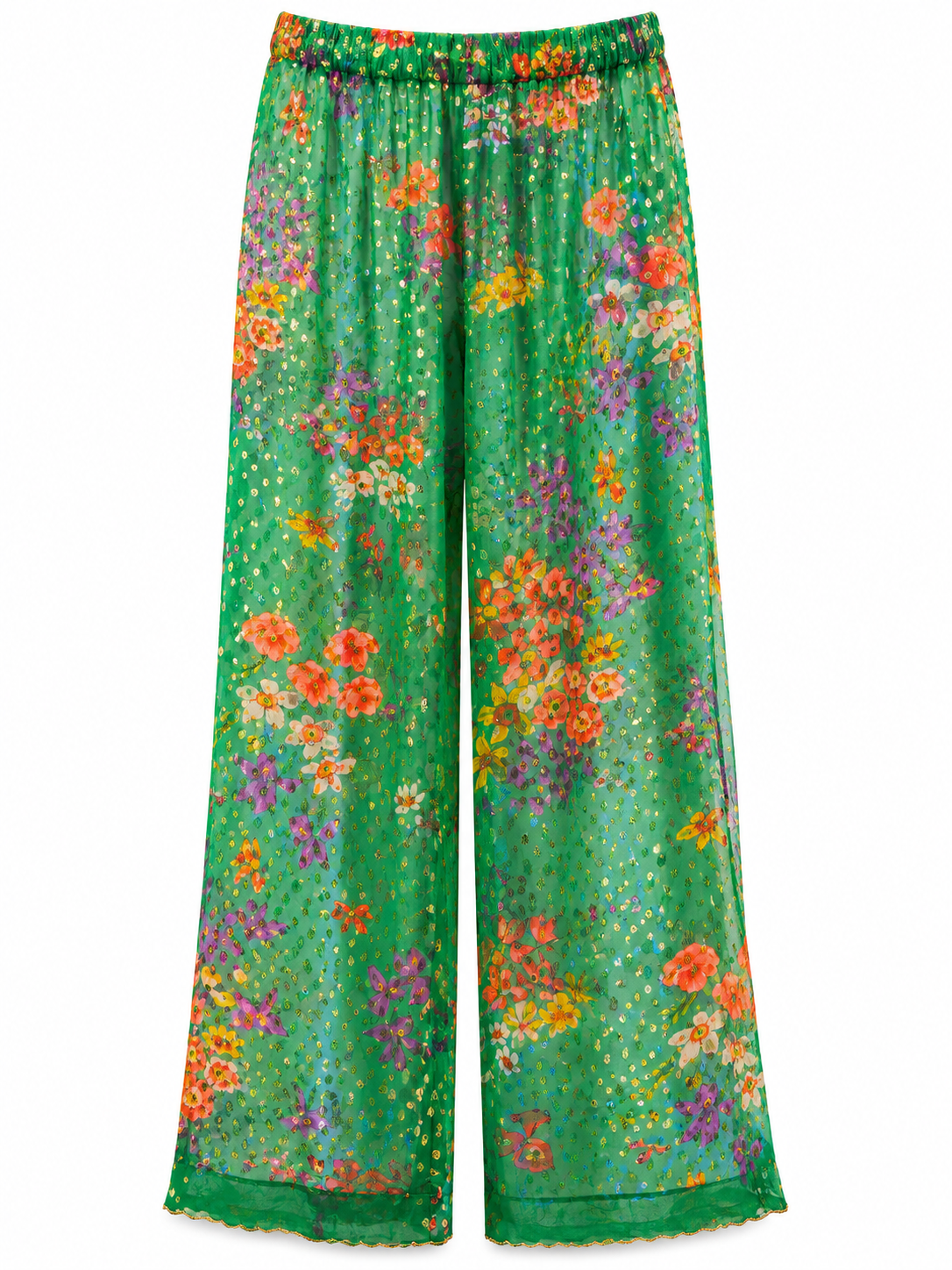 Green Blouse Pant Set