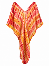 Pink & Yellow Tie Dye Kaftan