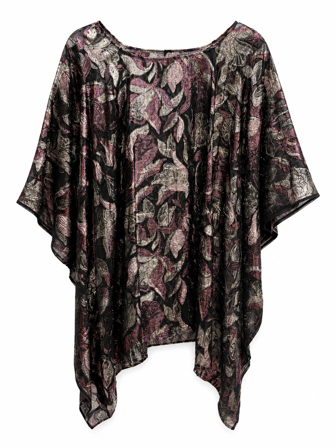 Silver & Purple Blouse
