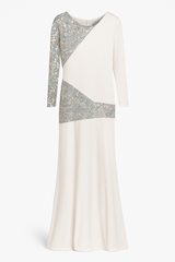 White Dress with Lace and Beading