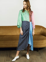 Color Block Stripe Dress