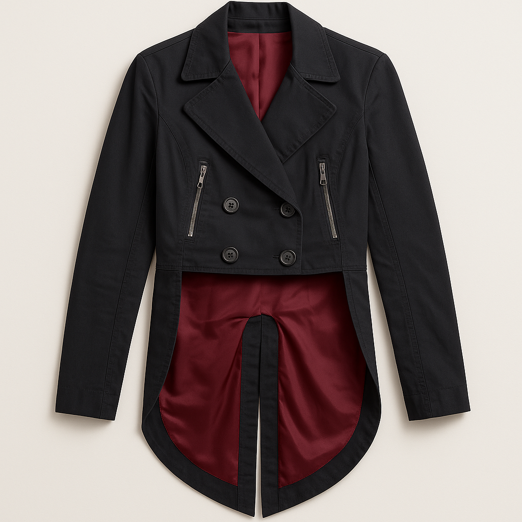 Military Jacket with Satin Lining