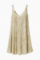 Beaded Ivory Mini Dress