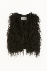 Glitter Ostrich vest