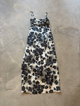 Black and White Floral Gown
