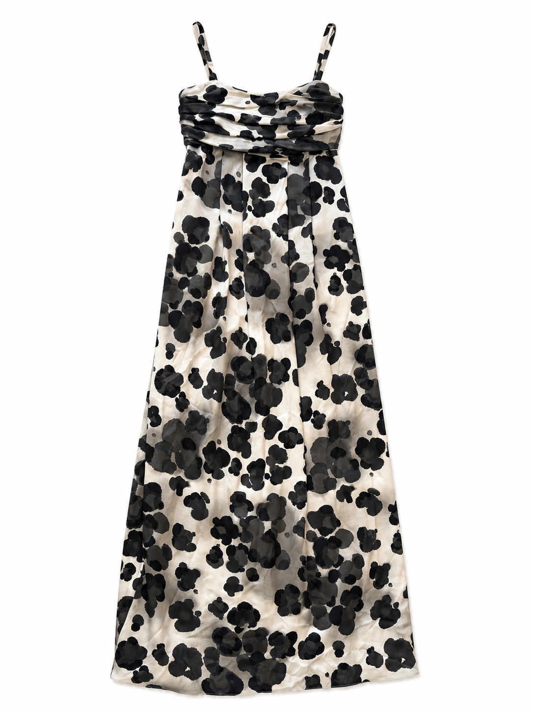 Black and White Floral Gown