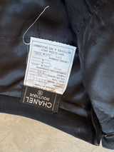 Flap skirt with gold buttons