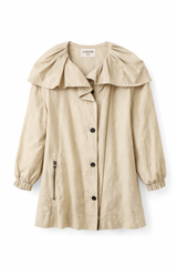 Draped Collar Lightweight Coat