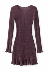 Metallic Knit Dress