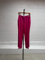 Pink Wool Crepe Pants