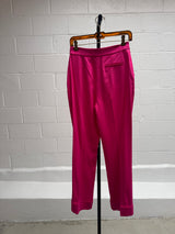 Pink Wool Crepe Pants