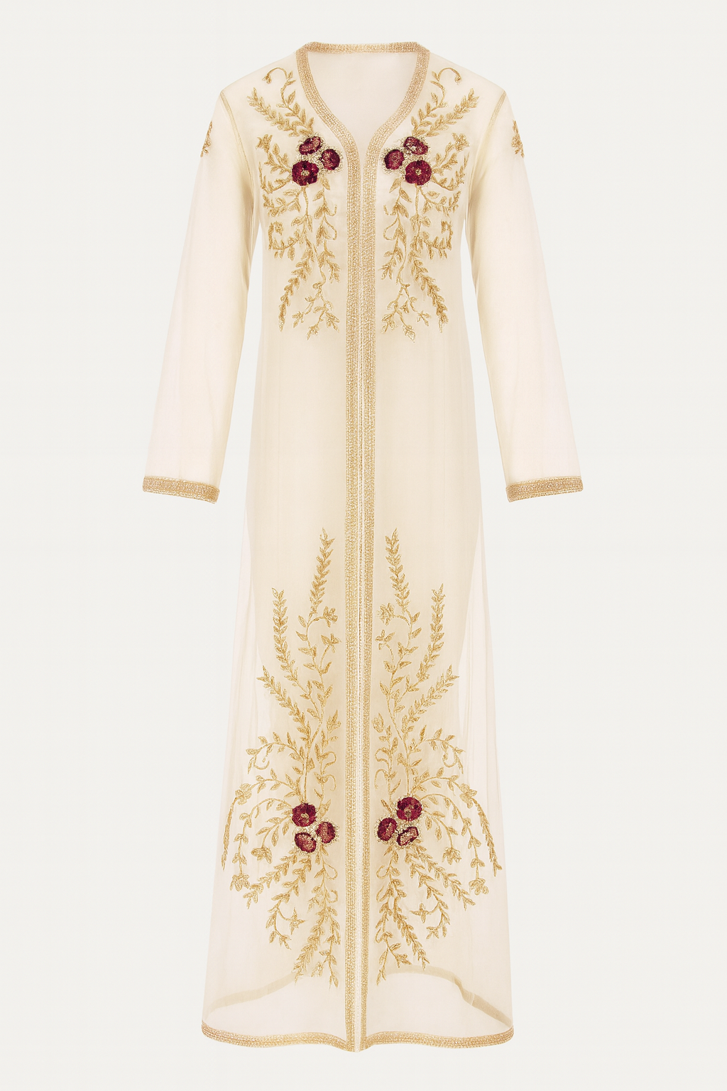 Beautiful embroidered Duster Jacket with beading