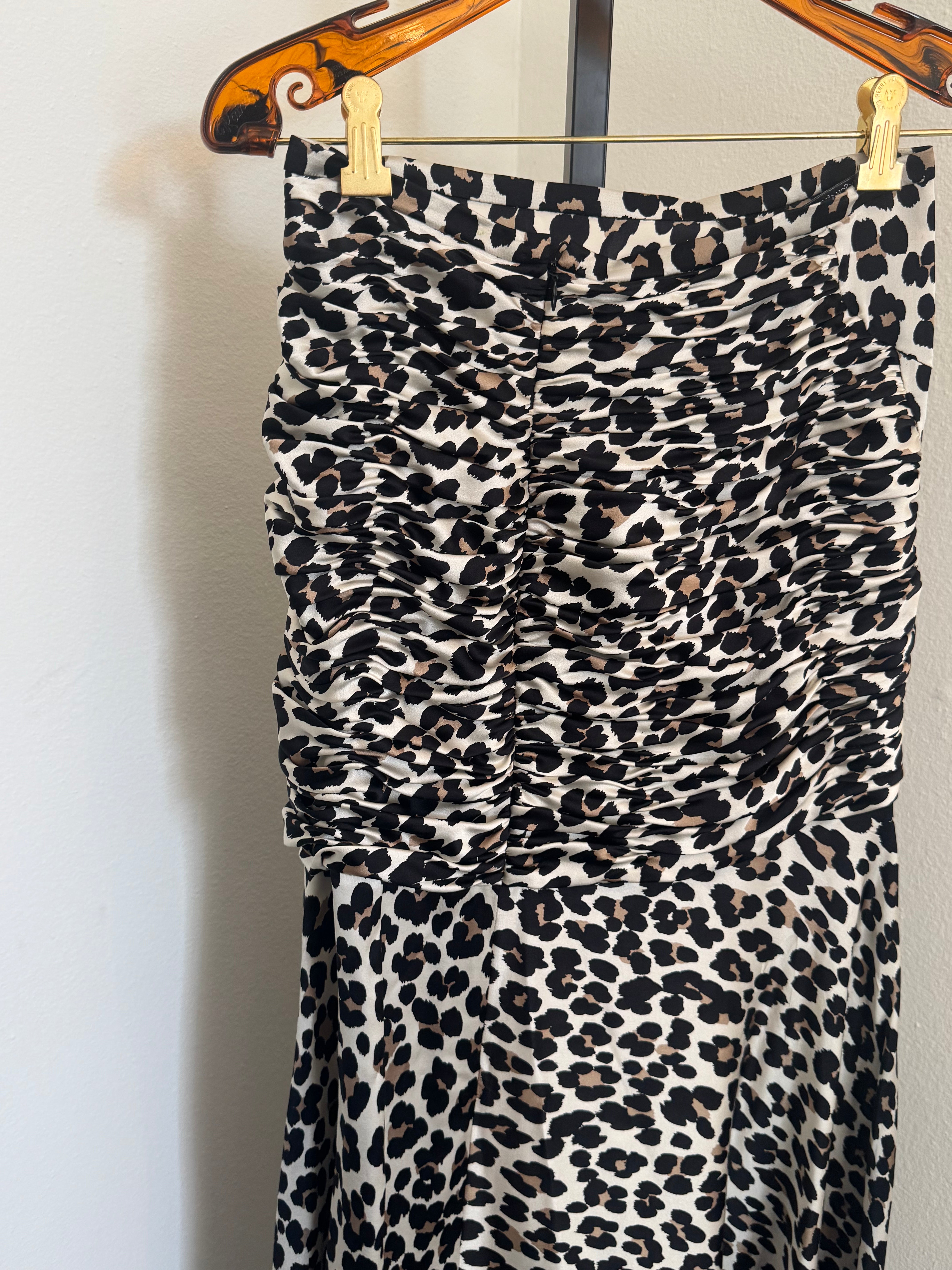 Animal Print Top and Skirt Set
