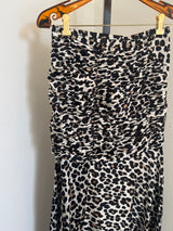 Animal Print Top and Skirt Set