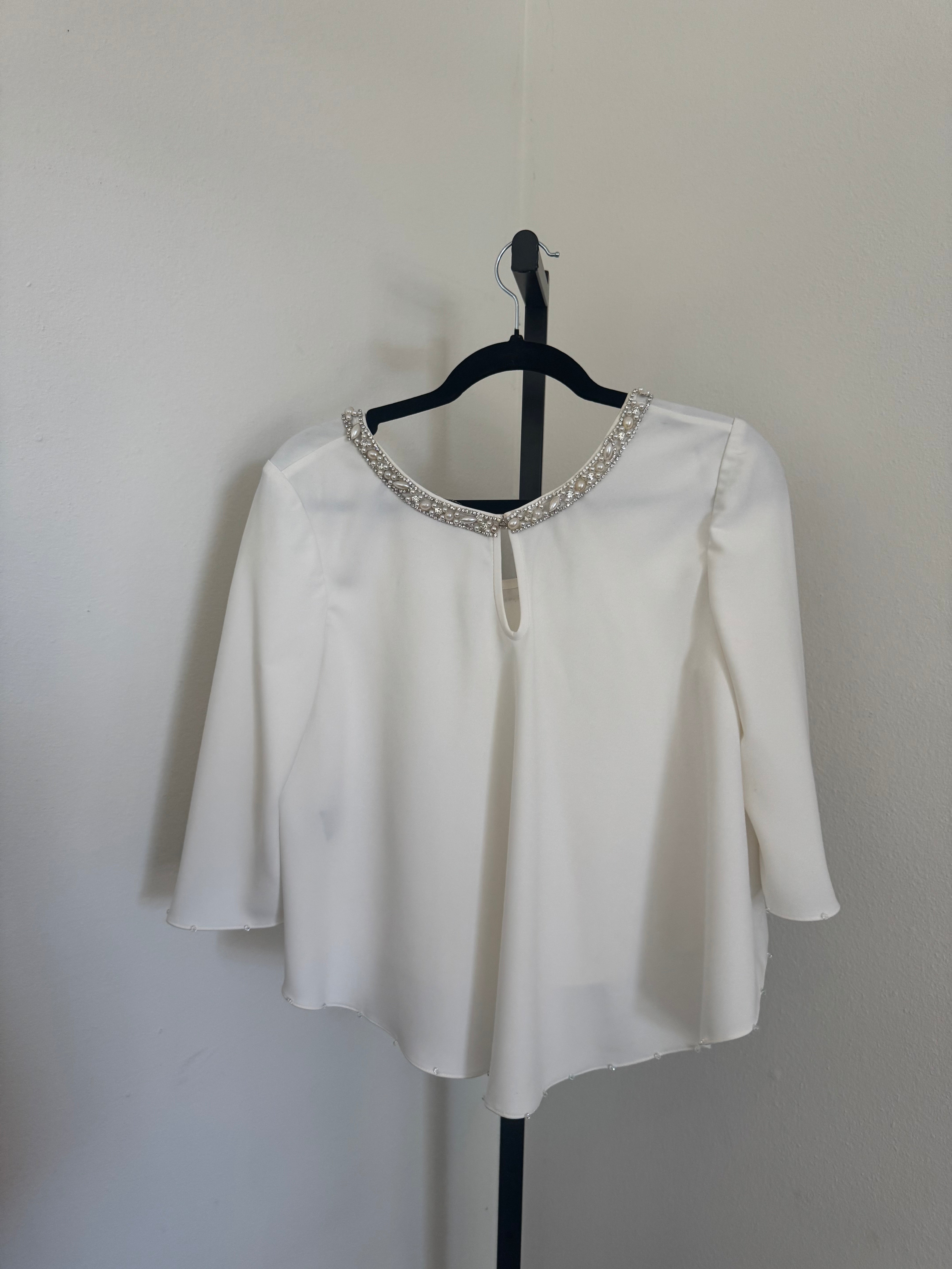 Chiffon and Bead Top