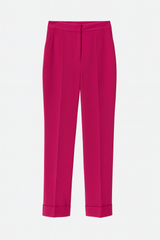 Pink Wool Crepe Pants