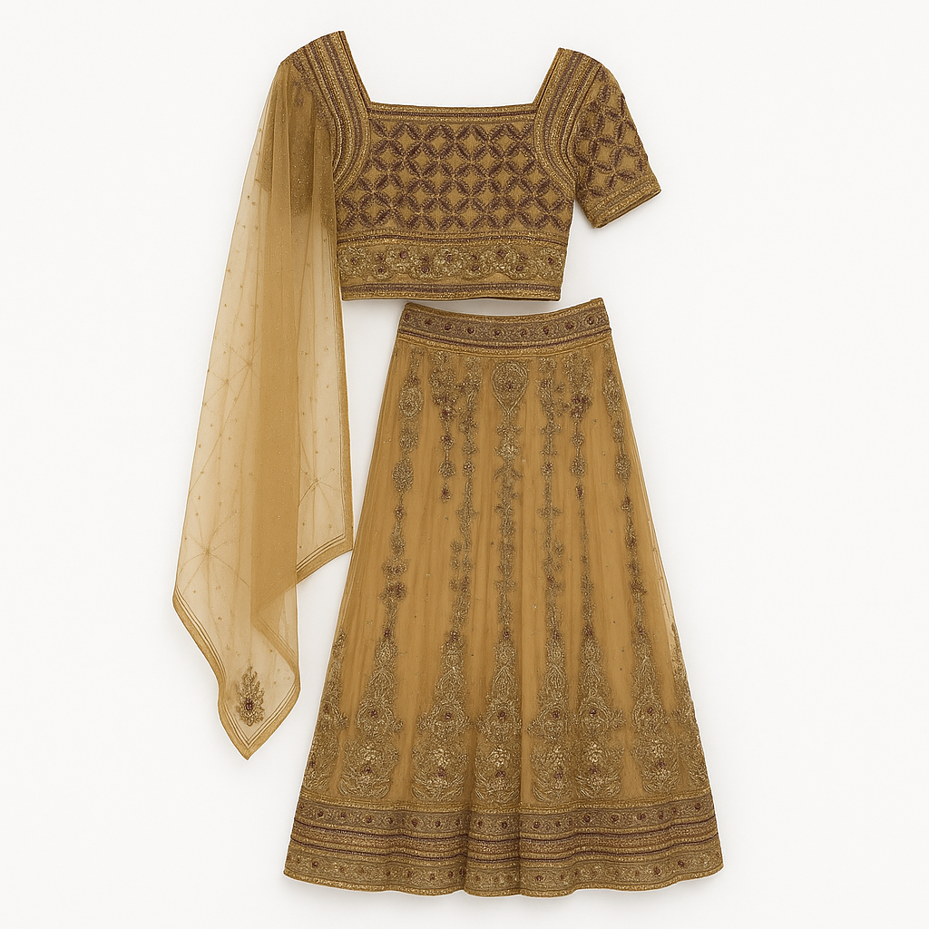 Traditional Beaded Indian Skirt Set