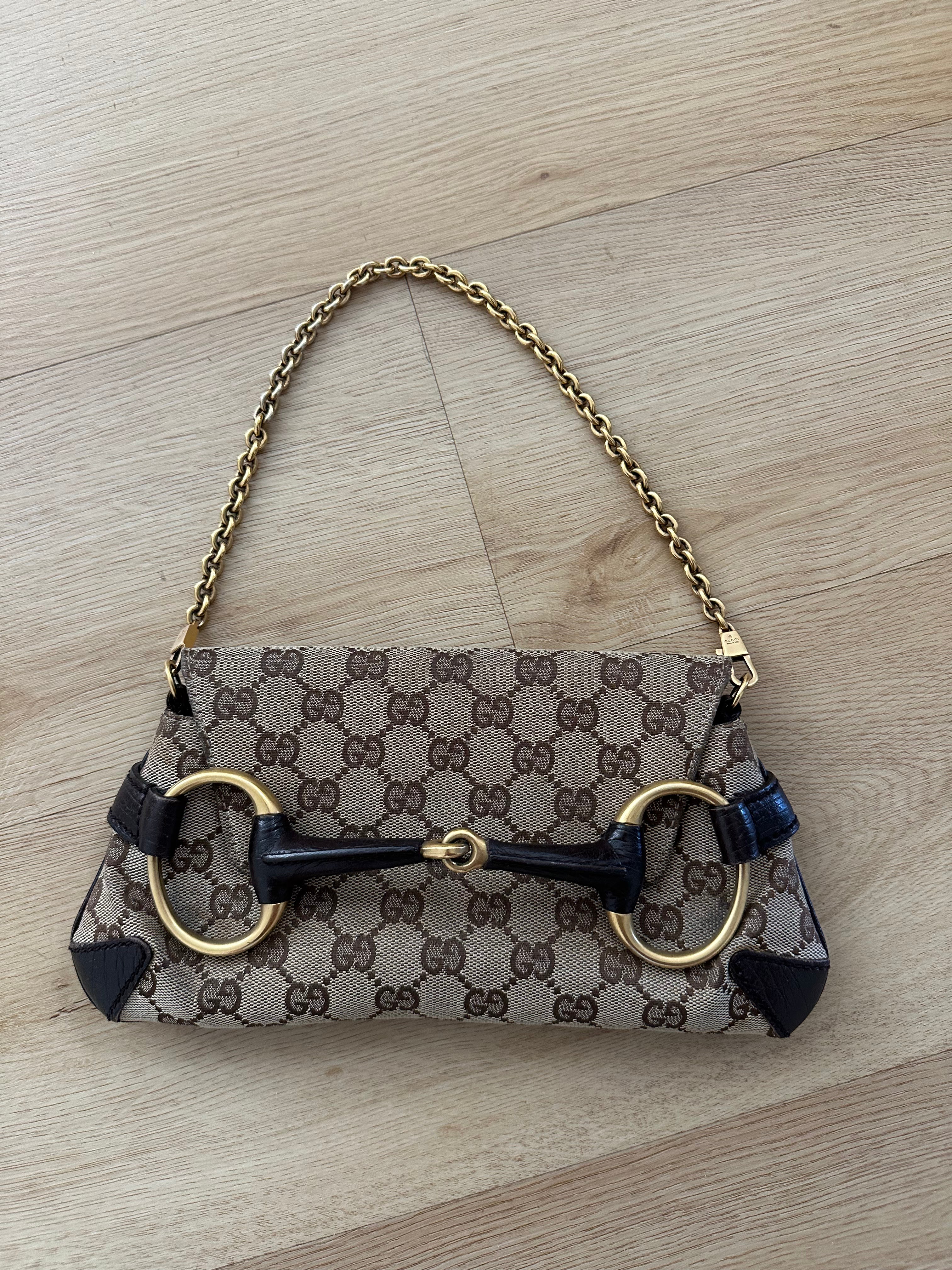 Vintage Horsebit Bag With Chain