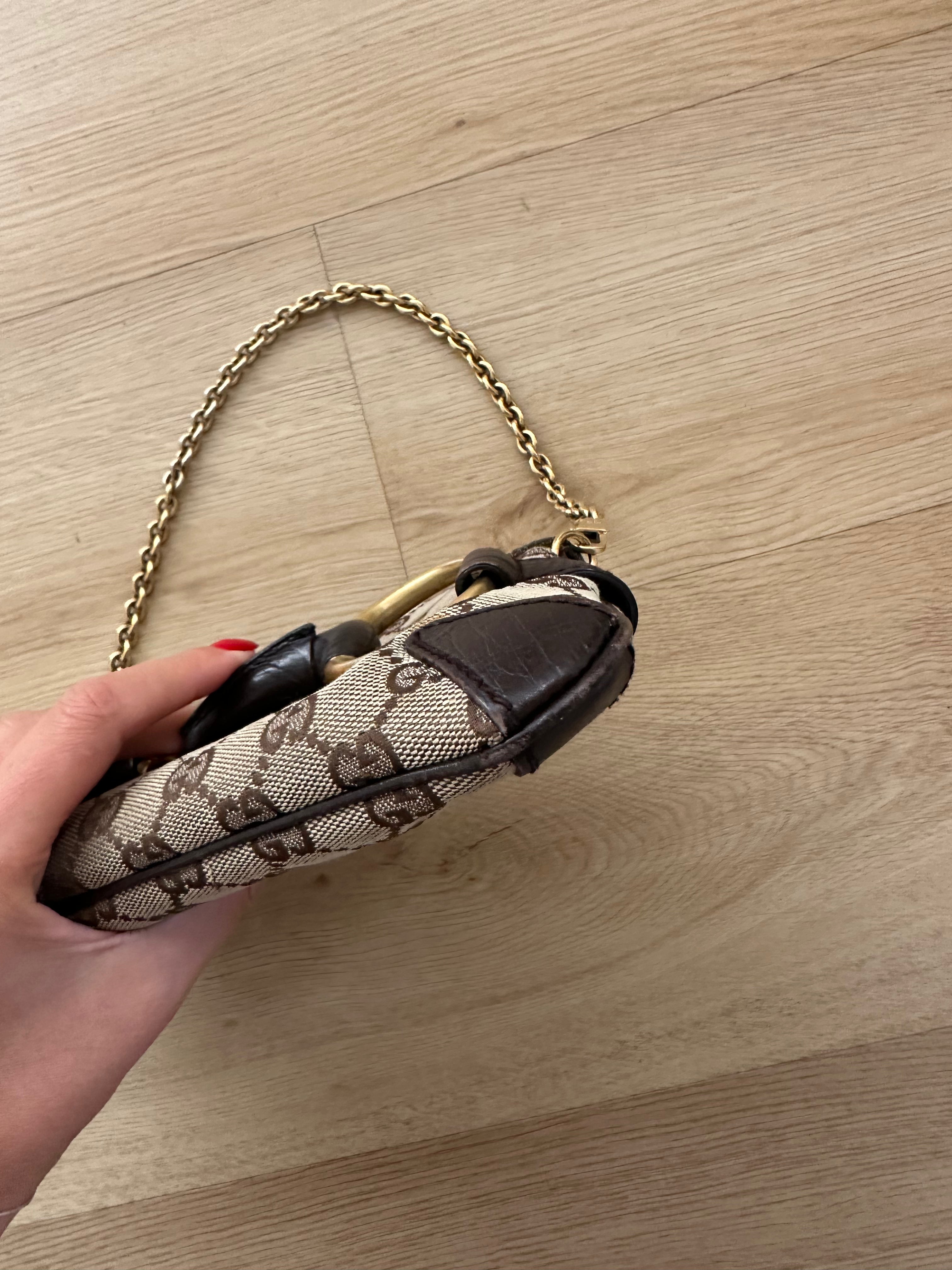 Vintage Horsebit Bag With Chain