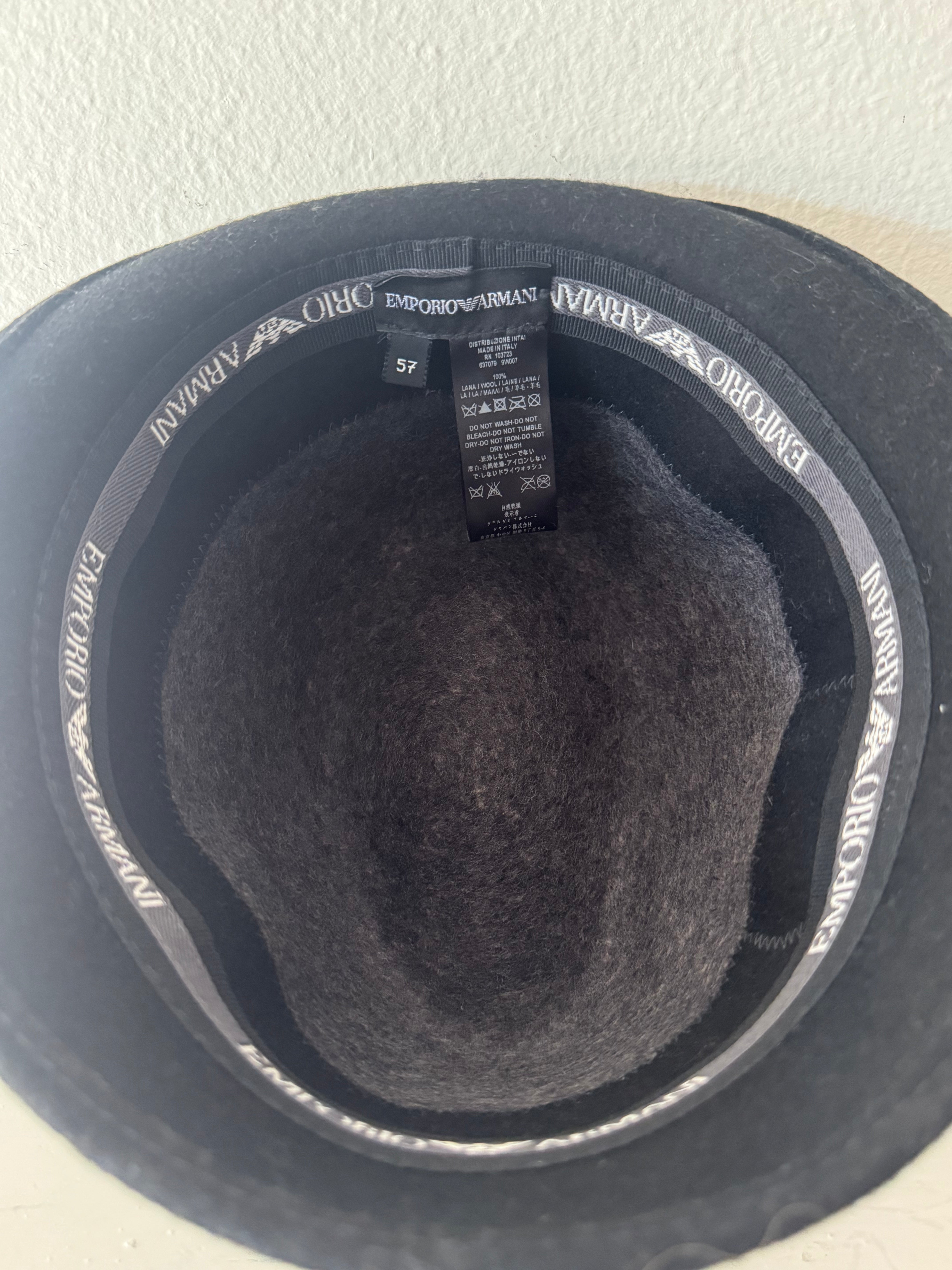 Gray and Black hat with patch