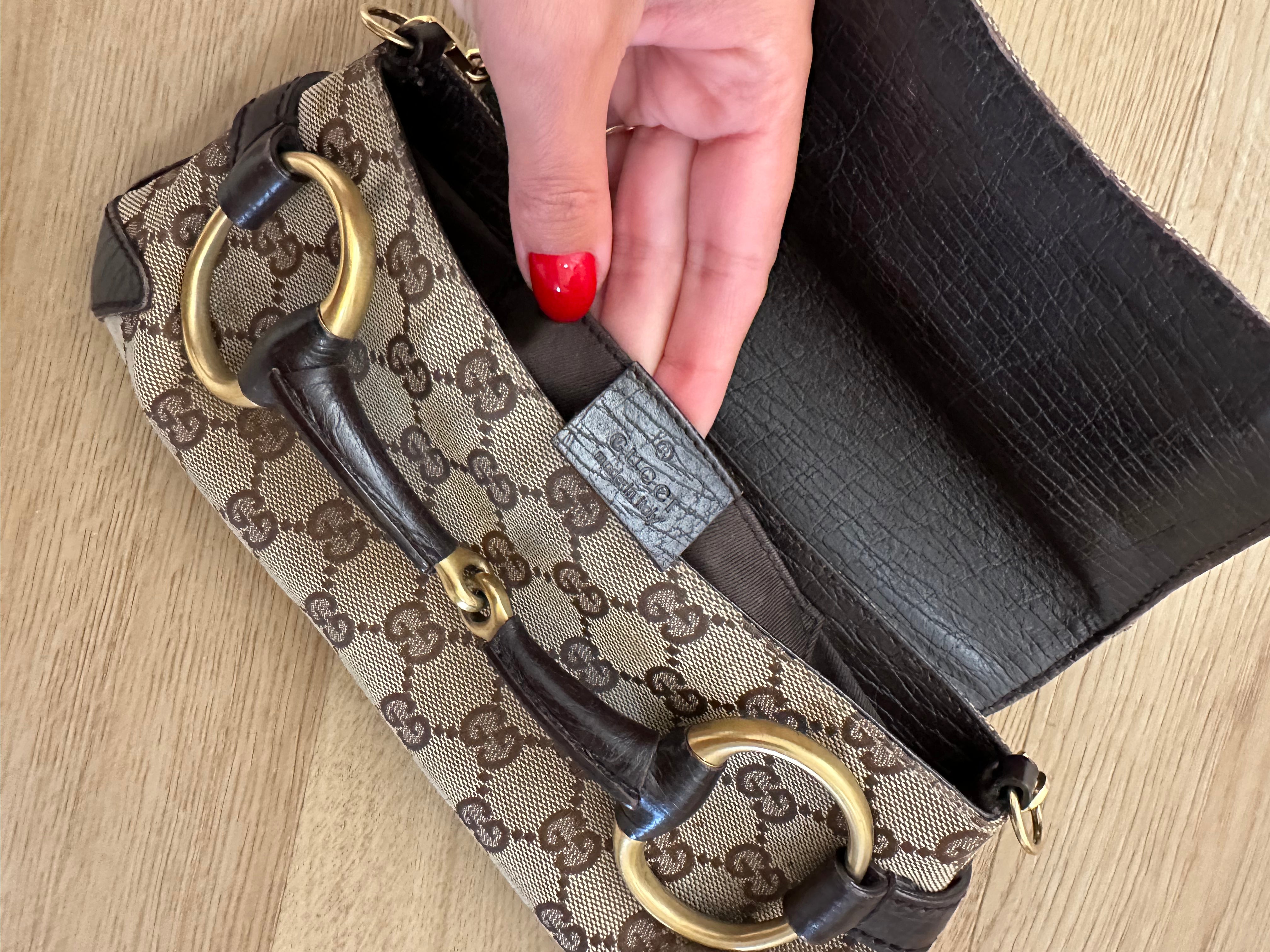 Vintage Horsebit Bag With Chain