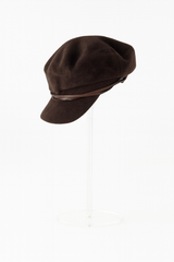 Brown Newsboy Hat
