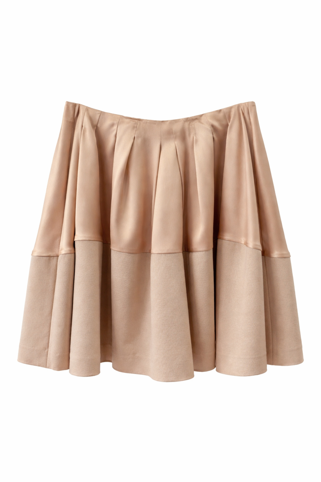 Silk Pleated Skirt