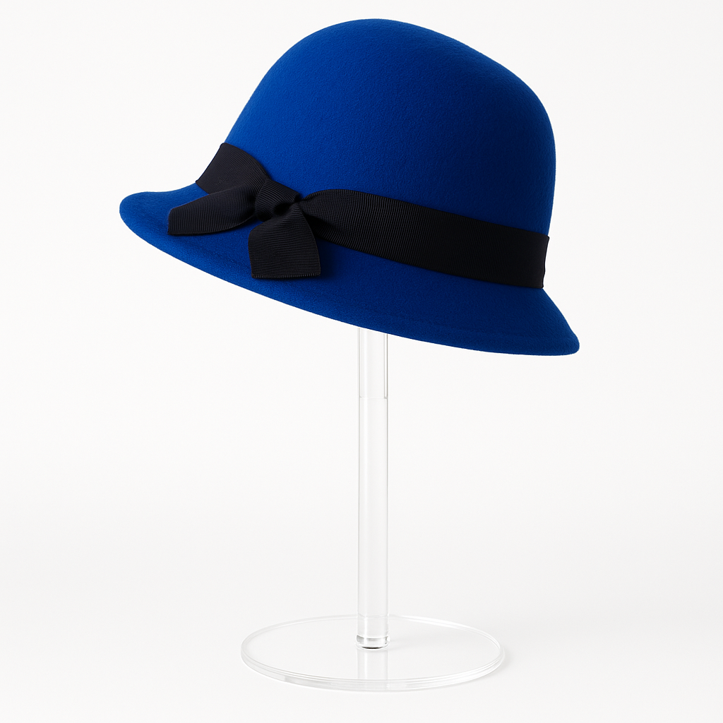 Blue fedora