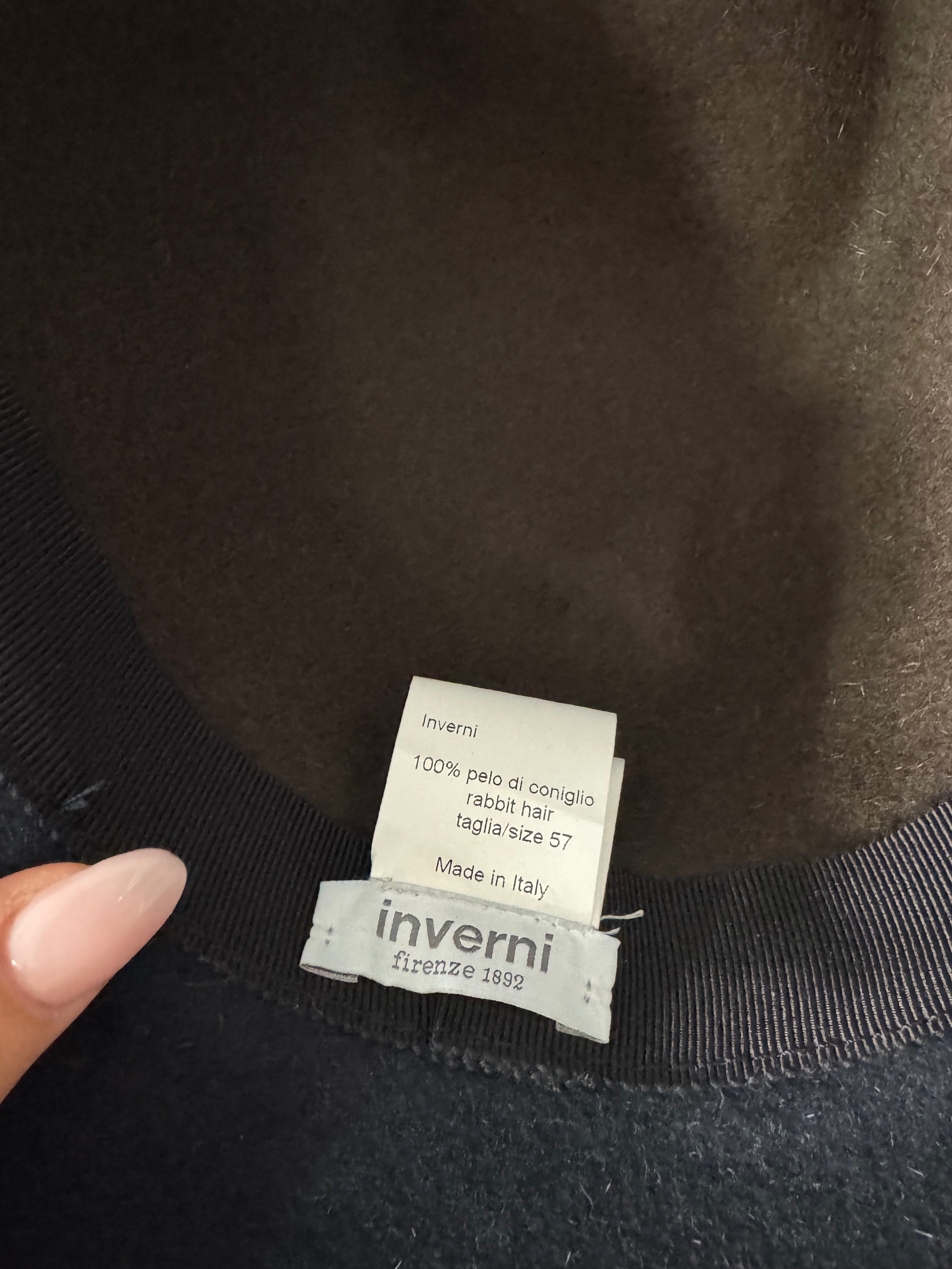 Two Tone Fedora Hat with Fur detail