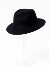 Black Wide Brim  Fedora