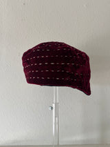 Velvet Embroidered Hat