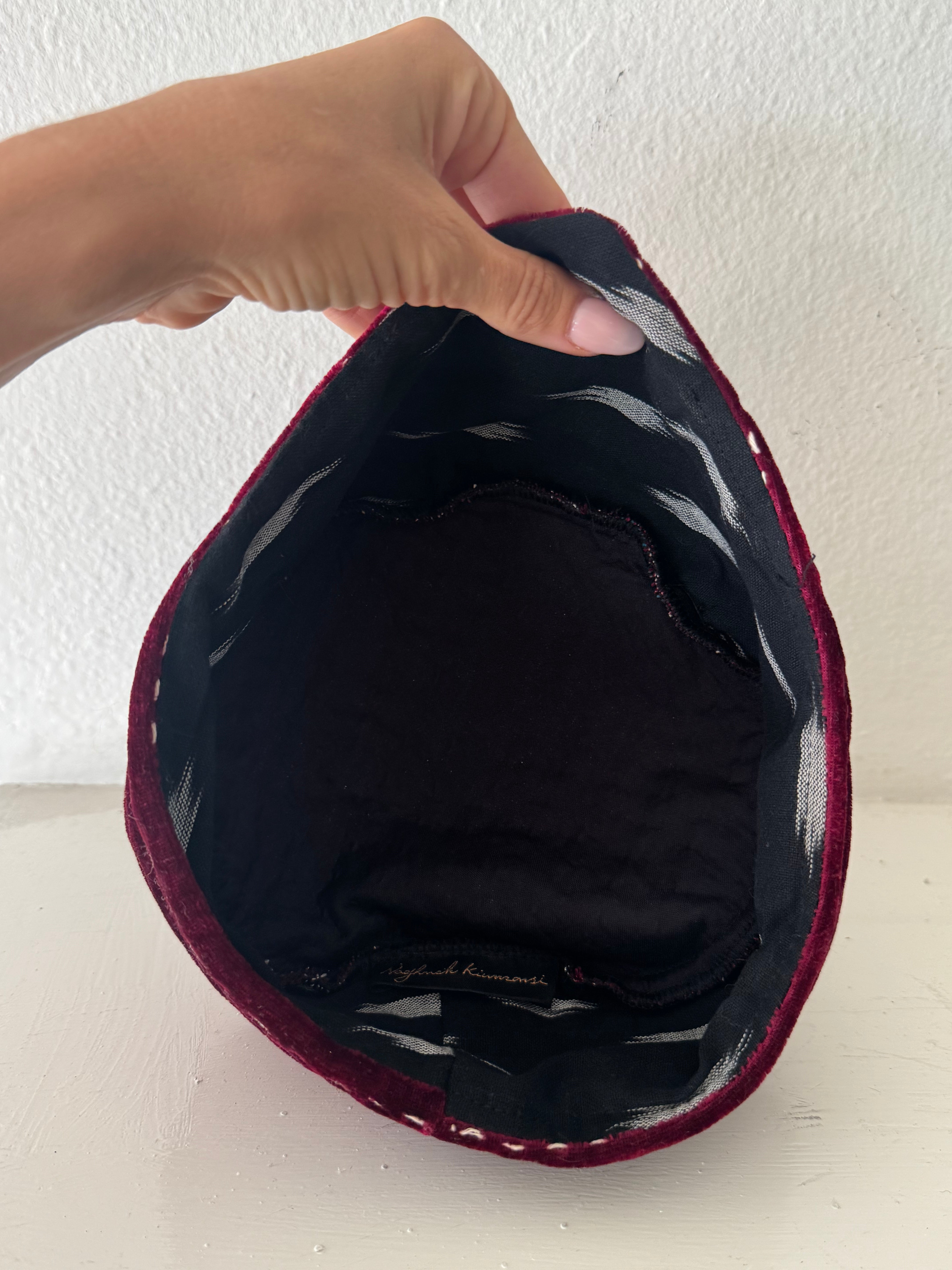 Velvet Embroidered Hat