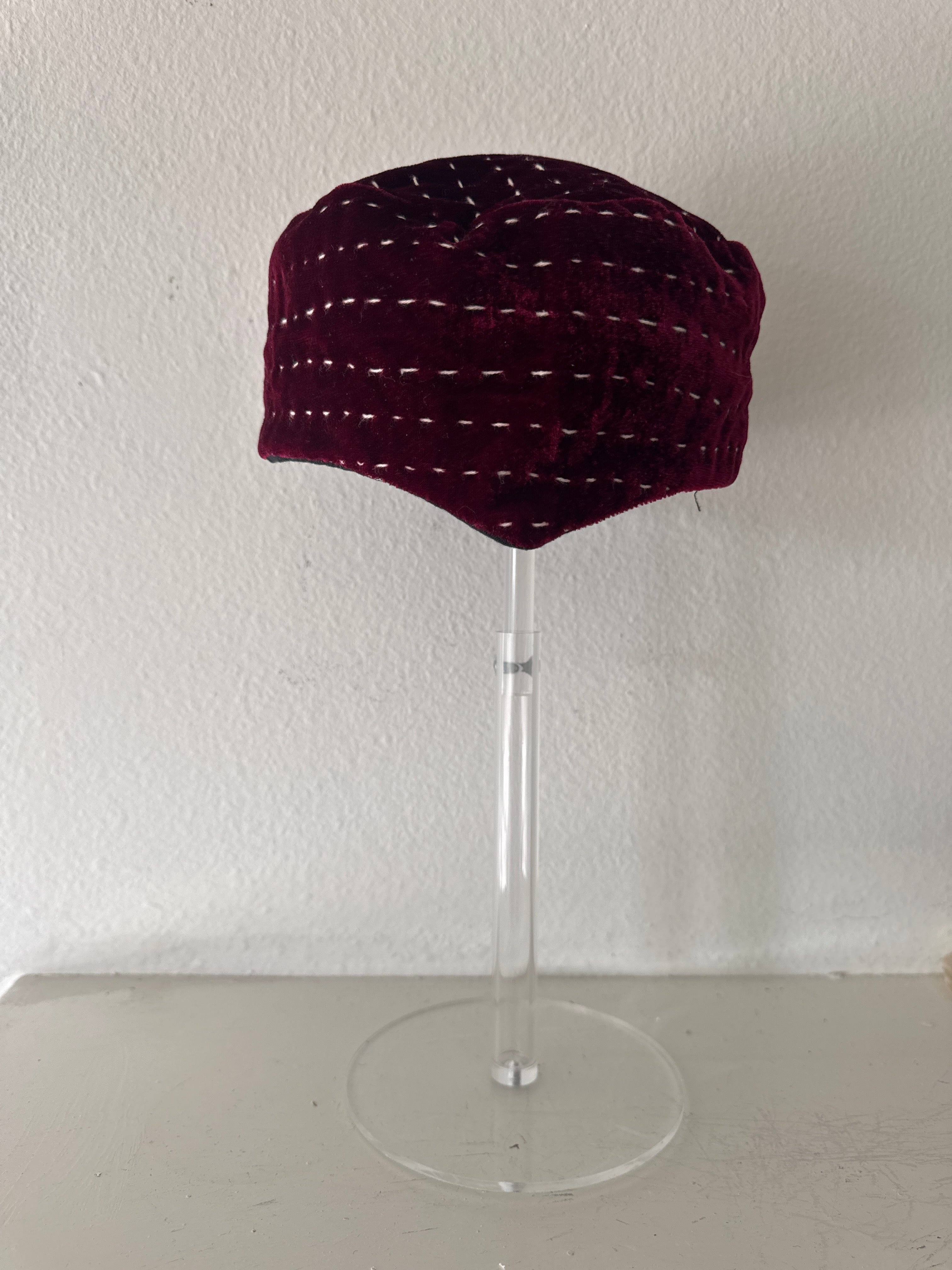 Velvet Embroidered Hat