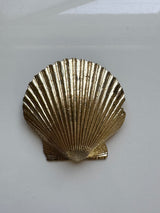 XL Brass Shell Pendant
