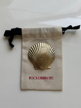 XL Brass Shell Pendant