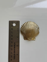 XL Brass Shell Pendant