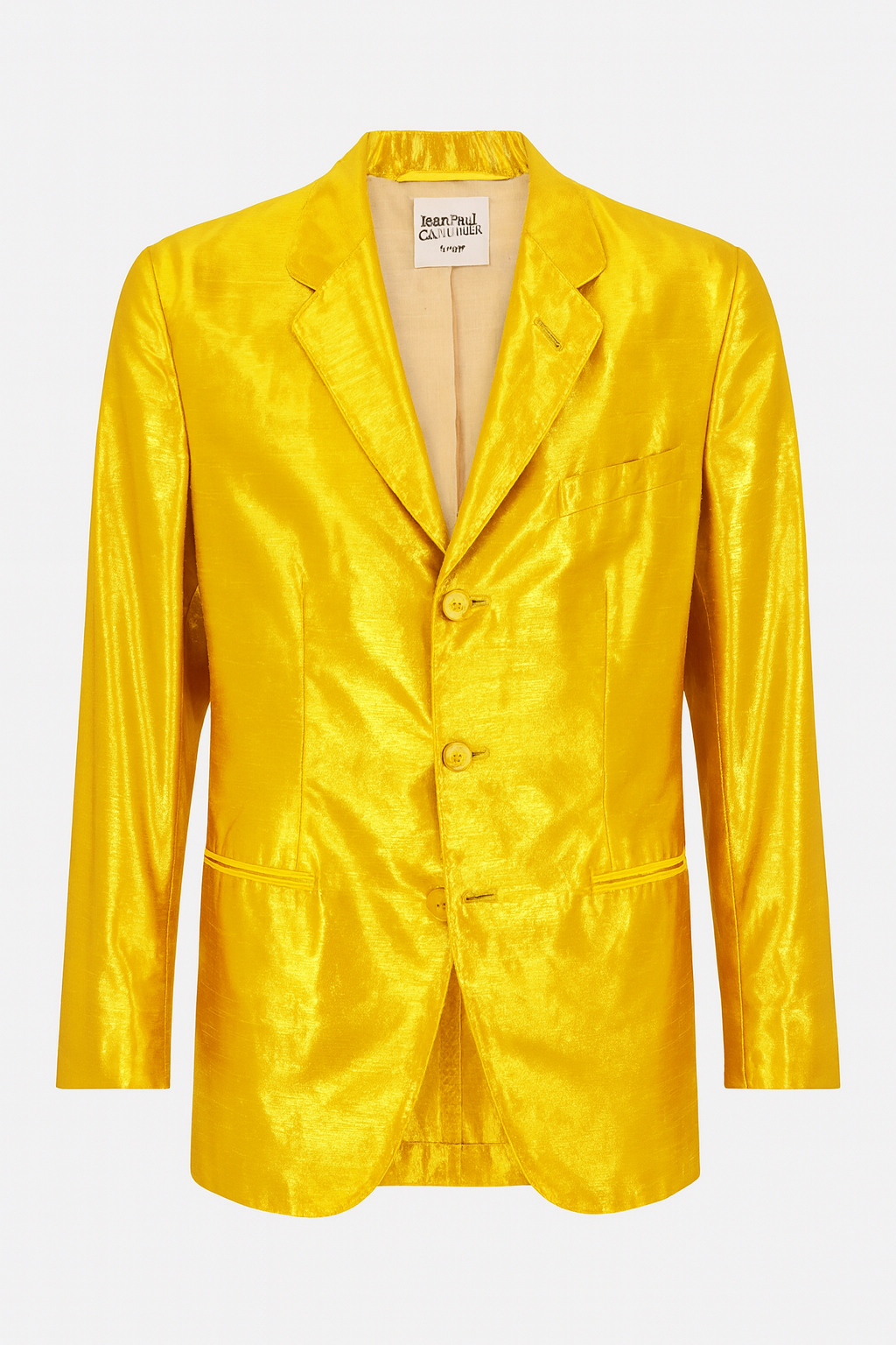 Yellow Silk Vintage Blazer