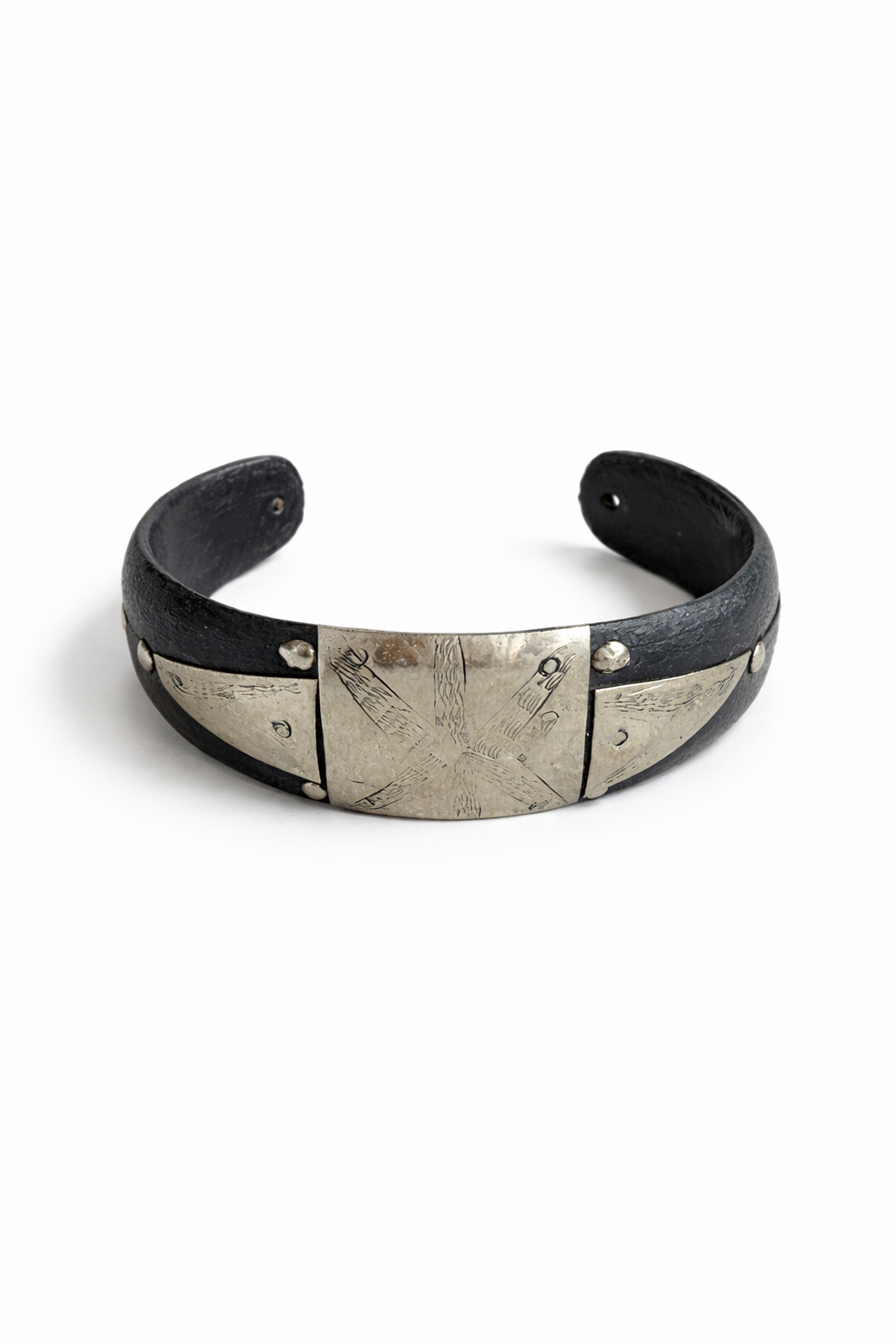 Bone Bracelet with Silver
