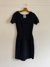 Knotted Black Bodycon Dress