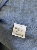 Denim Blue Linen Shirt XXL