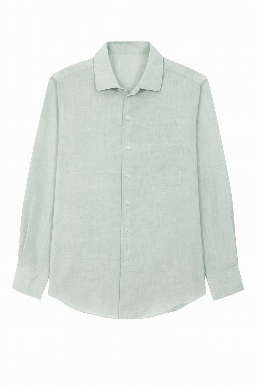Aqua Linen Shirt