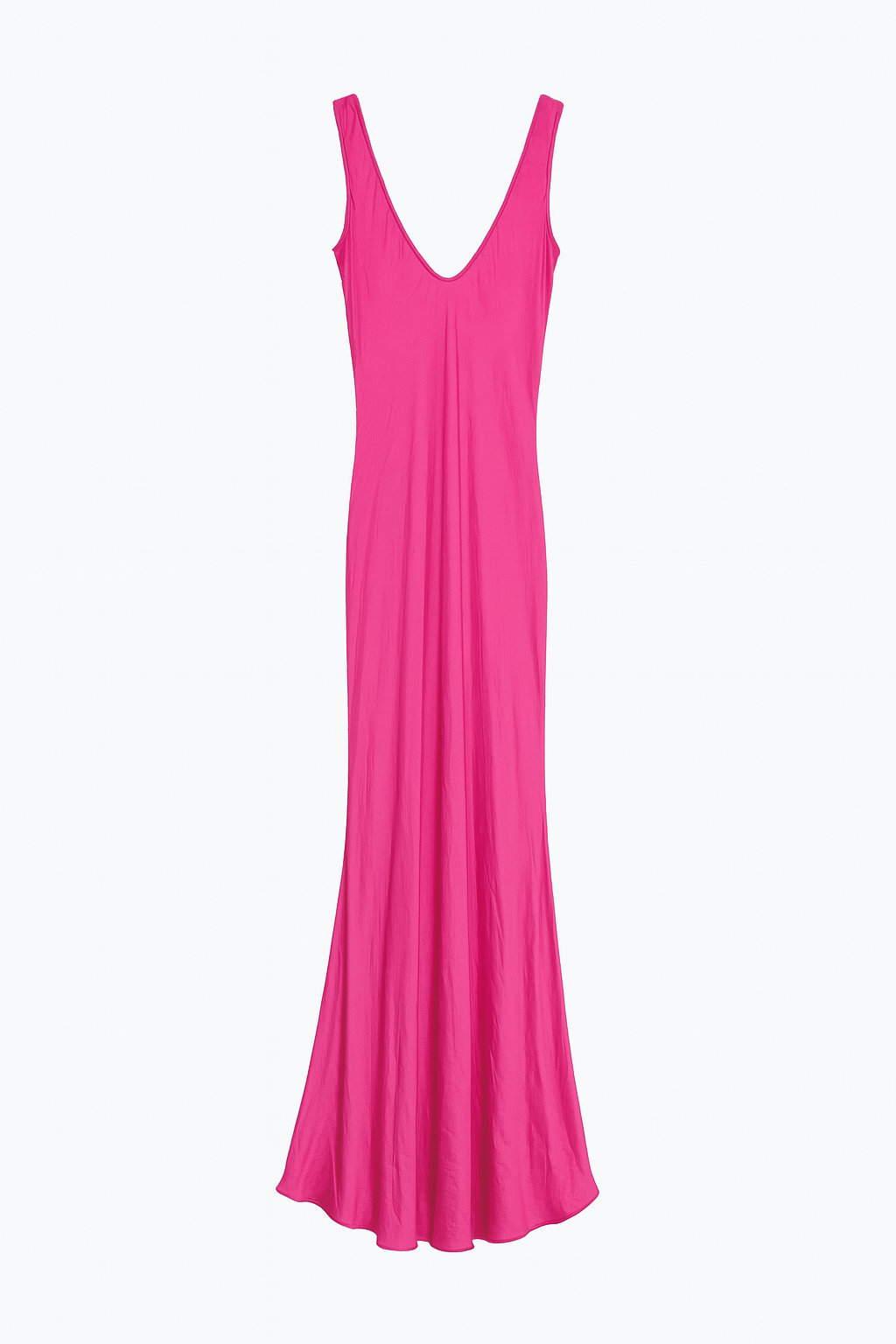 Hot Pink Silk Slip