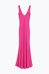 Hot Pink Silk Slip
