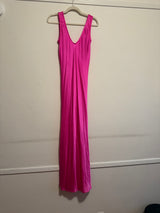 Hot Pink Silk Slip