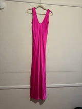 Hot Pink Silk Slip