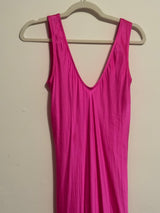 Hot Pink Silk Slip