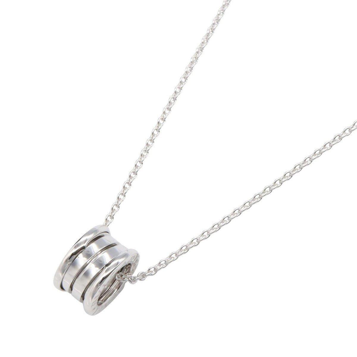 Zero 1 18 kt white gold mini pendant necklace with chain