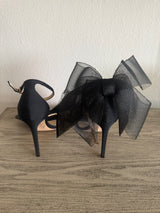 Bow Detailed Organza Heel