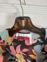 Fruit and Floral Chiffon Shirt