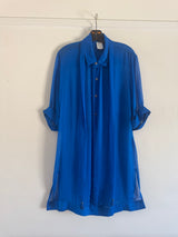 Cobalt Chiffon Tunic
